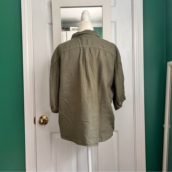 Velvet by Graham & Spencer Linen Shirt XS - Picture 7 of 8